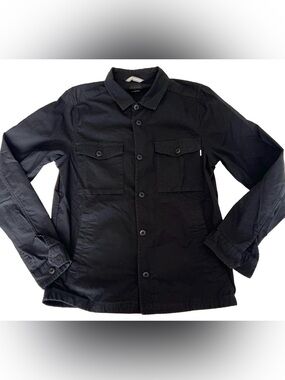 Vuori Men’s Ripstop Rise Shine V527 Button Up Shirt Jacket Black Sz M